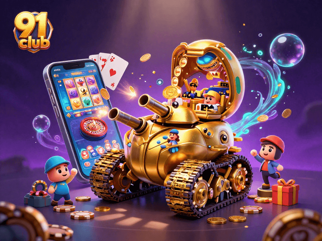 Experience the thrill of 91 club with vibrant casino elements and dynamic gaming action.