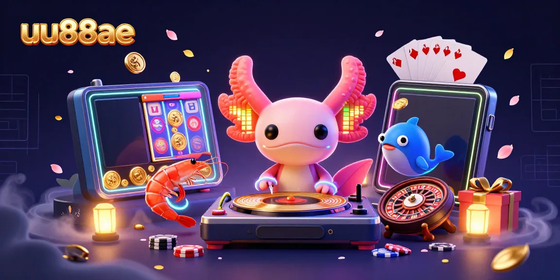 Experience thrilling gaming adventures with uu88ae: lively casino scene featuring colorful characters and vibrant slot games.