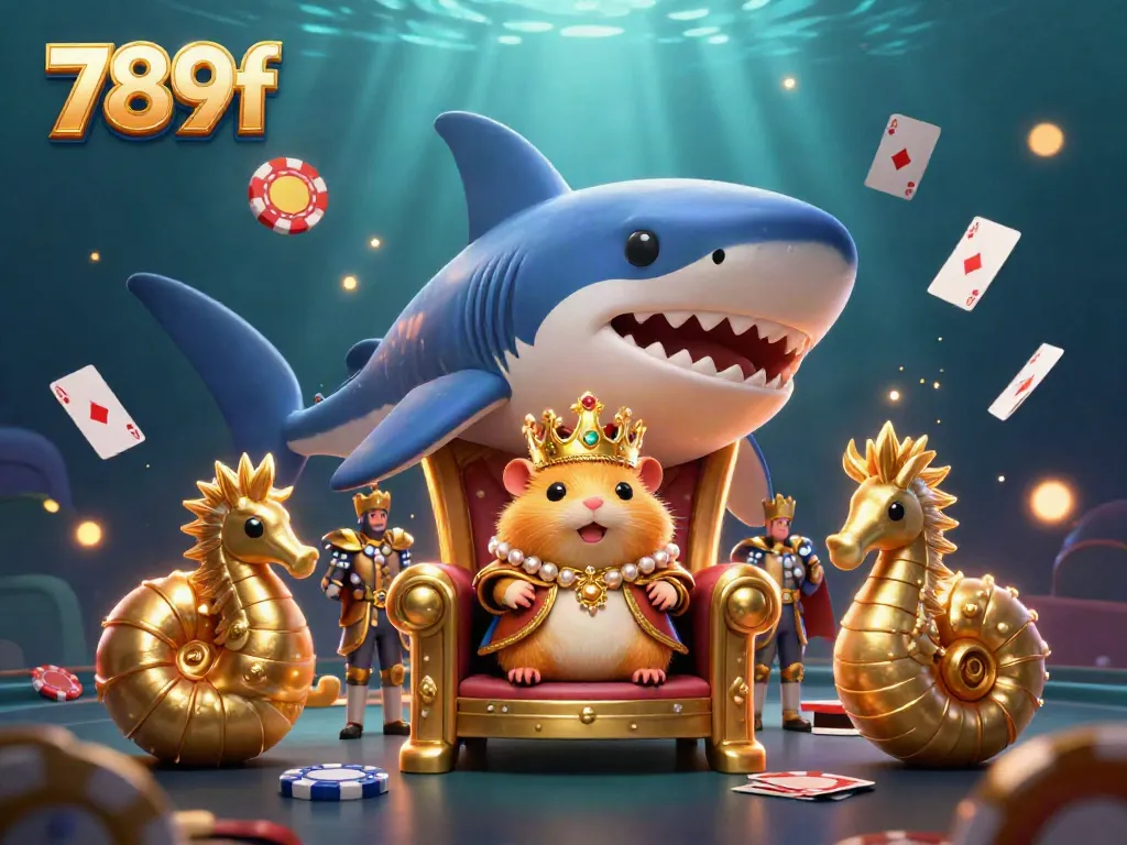 Experience winning strategies in 789f poker with the dazzling hamster king and royal guards.