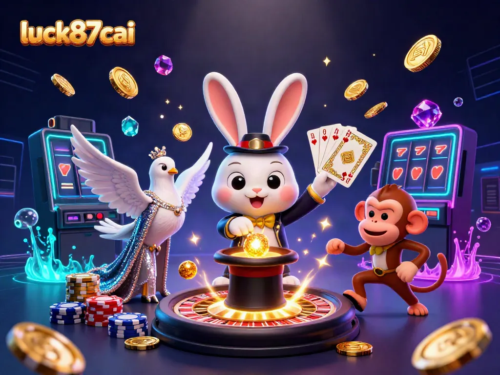 Spin the magic of luck87cai with enchanting casino elements and characters for an immersive experience.