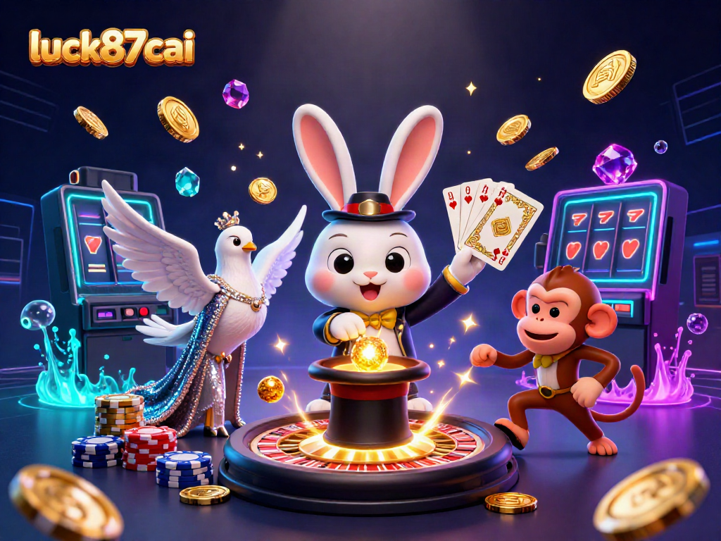 Spin the magic of luck87cai with enchanting casino elements and characters for an immersive experience.