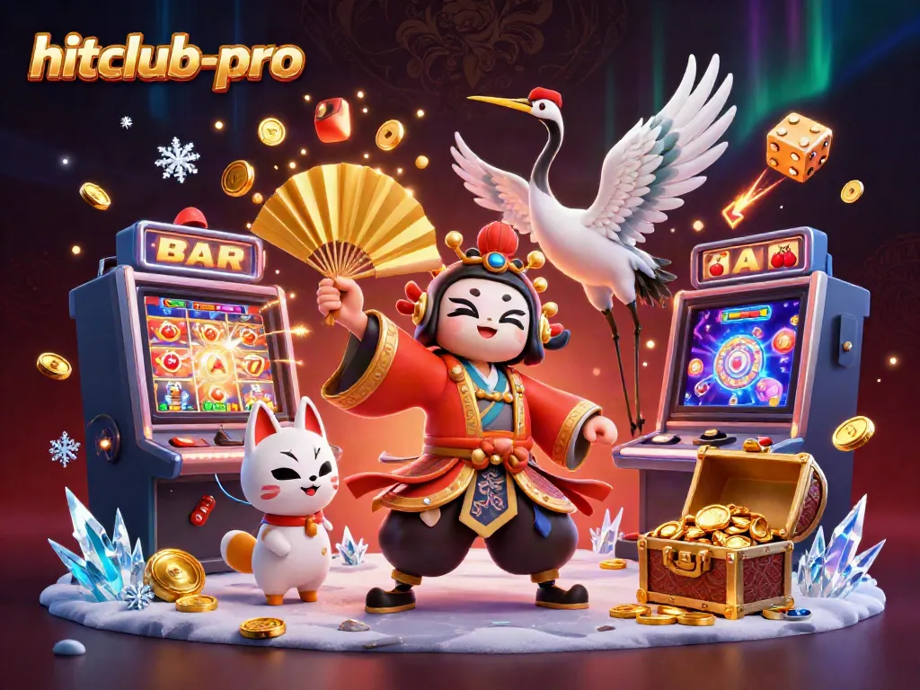 Experience the thrill of hitclub-pro with a dynamic scene of a kabuki warrior and casino elements bursting with excitement.