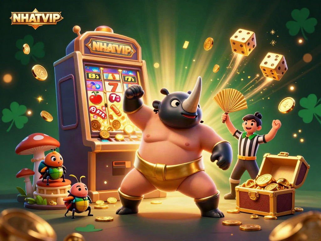 Engage in thrilling gameplay with NHATVIP as a beetle champion delivers a jackpot stomp!
