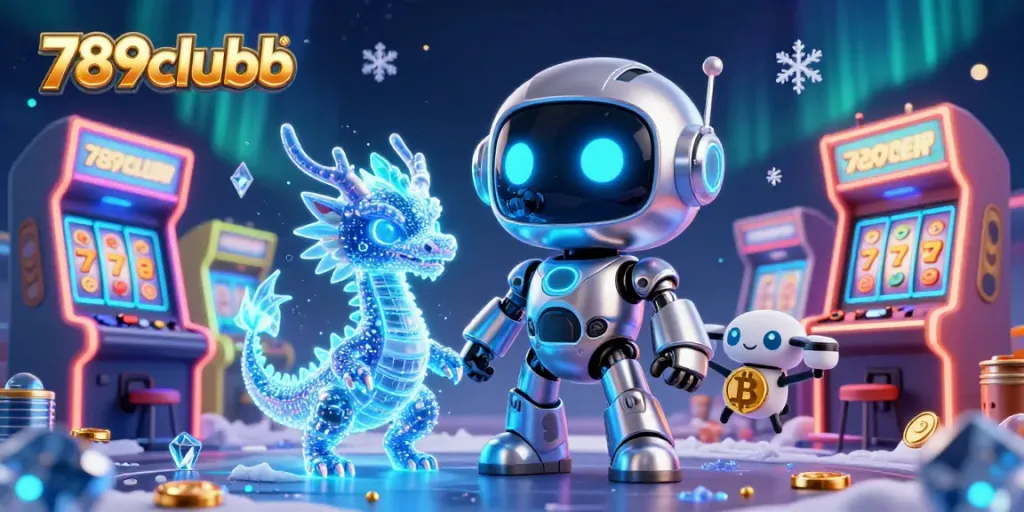 Experience thrilling gameplay with 789clubb's ultra-detailed casino illustration featuring vibrant slot machines and characters.