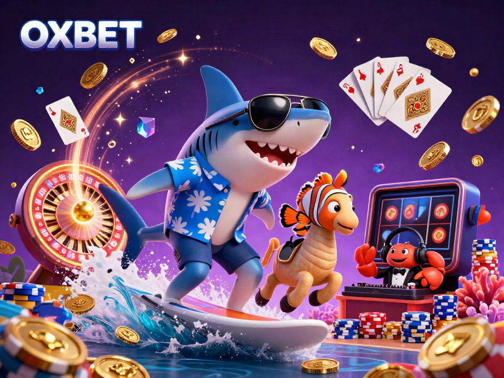 Experience the thrill of winning at OXBET with exciting games, golden coins, and vibrant characters.